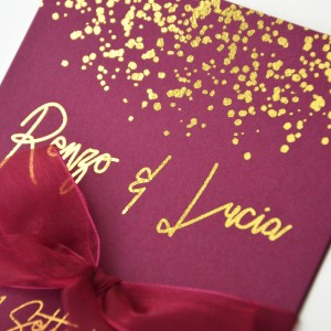 BURGUNDY - Partecipazione Matrimonio