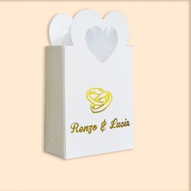 LITTLE GOLD BAG 50 ANNI  - ANELLI - Portaconfetti