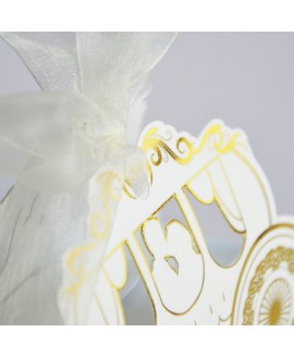 CARROZZA GOLD - Portaconfetti