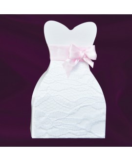 WEDDING DRESS - PIZZO - Portaconfetti