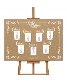 NATURAL - Tableau Mariage