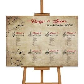 NOTE MUSICALI - Tableau Mariage