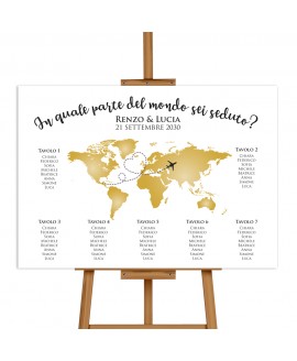 AROUND THE WORLD - Tableau Mariage