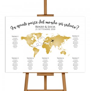 AROUND THE WORLD - Tableau Mariage