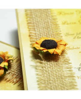 YELLOW FLOWER - Partecipazione Matrimonio