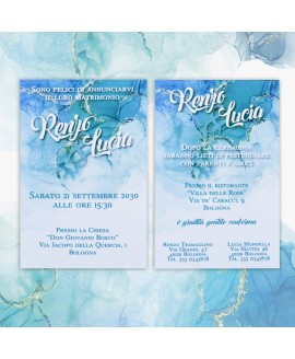 ACQUERELLO - Partecipazione Matrimonio