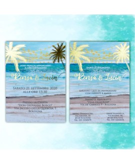 BEACH - Partecipazione Matrimonio BEACH - Partecipazione Matrimonio