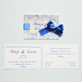 BLUE ROSES - Partecipazione Matrimonio