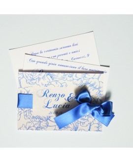 BLUE ROSES - Partecipazione Matrimonio