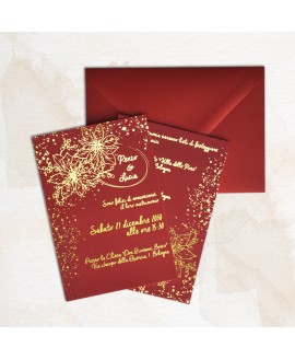 CHRISTMAS GOLD - Partecipazione Matrimonio