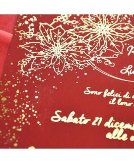 CHRISTMAS GOLD - Partecipazione Matrimonio