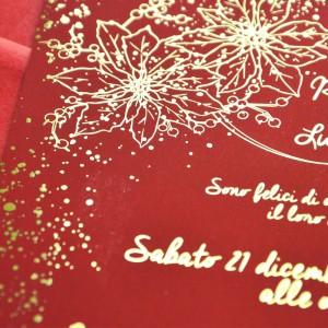 CHRISTMAS GOLD - Partecipazione Matrimonio