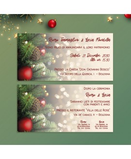 CHRISTMAS TREE - Partecipazione Matrimonio CHRISTMAS TREE - Partecipazione Matrimonio