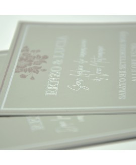 SOFT GREY - Partecipazione Matrimonio
