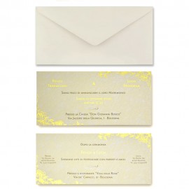 DELICATE LIGHT GOLD - Partecipazione Matrimonio