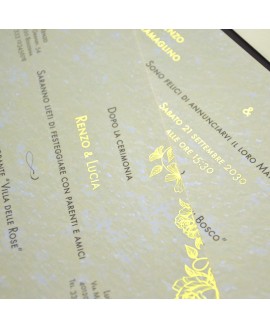 DELICATE LIGHT GOLD - Partecipazione Matrimonio