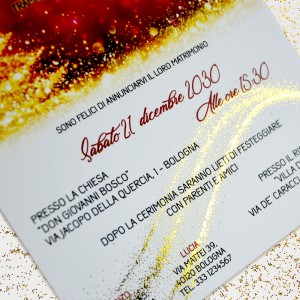 GOLDEN LOVE - Partecipazione Matrimonio