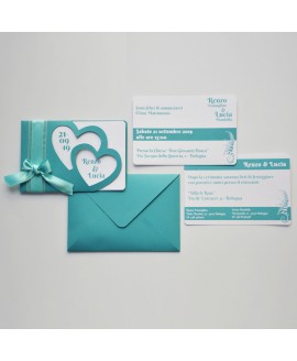 HEARTS IN THE CARIBBEAN - Partecipazione Matrimonio HEARTS IN THE CARIBBEAN - Partecipazione Matrimonio