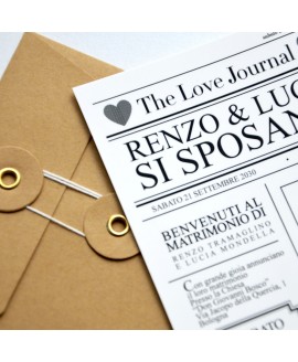 LOVE JOURNAL - Partecipazione Matrimonio