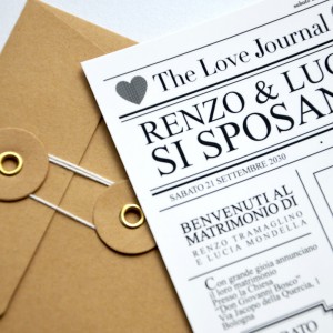 LOVE JOURNAL - Partecipazione Matrimonio