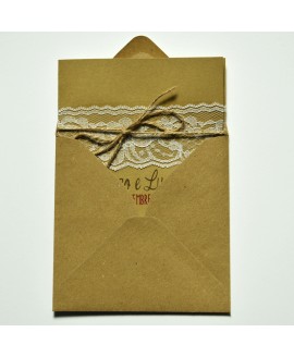 LACE AND STRING - Partecipazione Matrimonio LACE AND STRING - Partecipazione Matrimonio