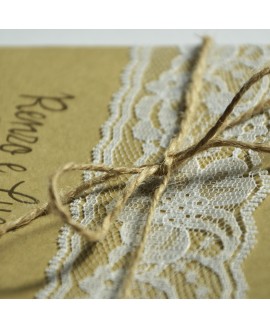 LACE AND STRING - Partecipazione Matrimonio LACE AND STRING - Partecipazione Matrimonio
