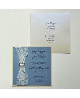 LACE HEART - Partecipazione Matrimonio