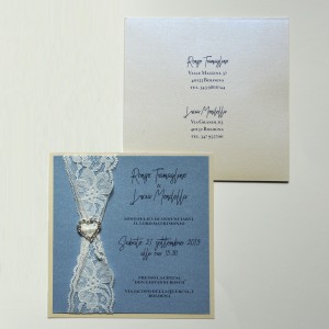 LACE HEART - Partecipazione Matrimonio