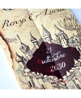 MARAUDER'S MAP - Partecipazione Matrimonio