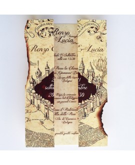MARAUDER'S MAP - Partecipazione Matrimonio