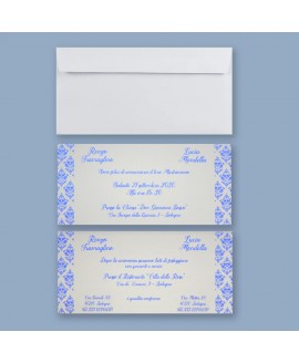 METALLIC BLUE - Partecipazione Matrimonio