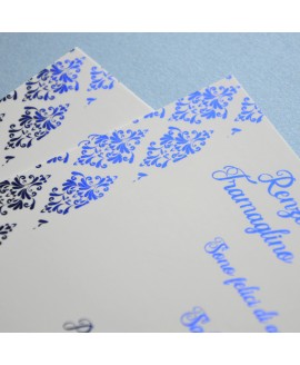 METALLIC BLUE - Partecipazione Matrimonio