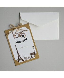 FROM PARIS WITH LOVE - Partecipazione Matrimonio FROM PARIS WITH LOVE - Partecipazione Matrimonio