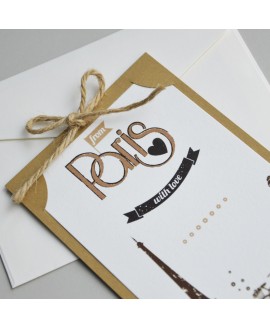 FROM PARIS WITH LOVE - Partecipazione Matrimonio FROM PARIS WITH LOVE - Partecipazione Matrimonio