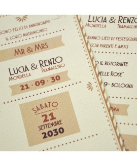 RETRO' - Partecipazione Matrimonio