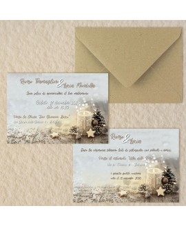 RUSTIC XMAS - Partecipazione Matrimonio RUSTIC XMAS - Partecipazione Matrimonio