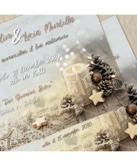 RUSTIC XMAS - Partecipazione Matrimonio RUSTIC XMAS - Partecipazione Matrimonio