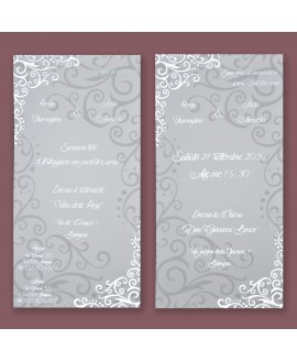SILVER DOODLE - Partecipazione Matrimonio