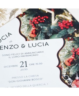 STELLE DI NATALE - Partecipazione Matrimonio STELLE DI NATALE - Partecipazione Matrimonio