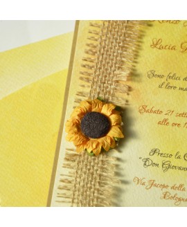 YELLOW FLOWER - Partecipazione Matrimonio