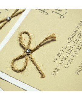 TWINE AND SHINE - Partecipazione Matrimonio