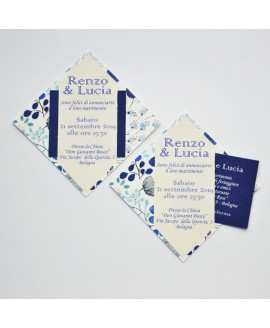 THE BLUE SQUARE - Partecipazione Matrimonio