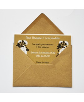 WHITE ON AVANA - Partecipazione Matrimonio
