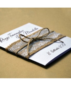 COUNTRY LACE - Partecipazione Matrimonio