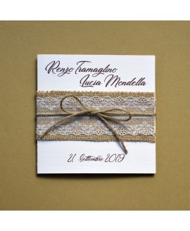 COUNTRY LACE - Partecipazione Matrimonio