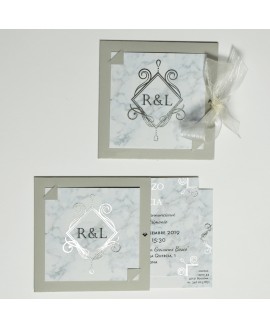 SILVER IN LINE - Partecipazione Matrimonio